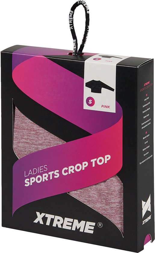 Xtreme - Ensemble de sport femme - Leggings/Crop Top - Rose - S - Leggings de sport - Crop top de Sport