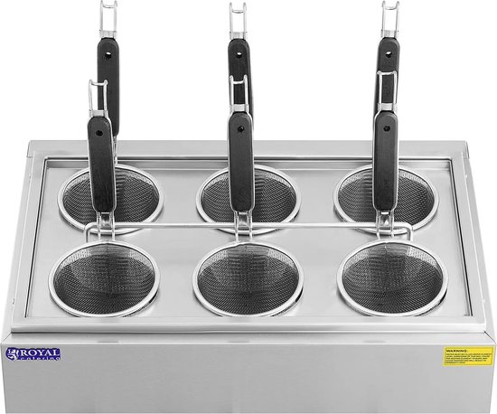 Pastakoker met 6 manden - temperatuur: 30-110 ° C - Royal Catering van Merkloos — afbeelding 5