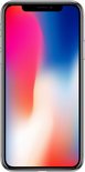 Zwart iPhone met full-screen display en notch vooraan.
