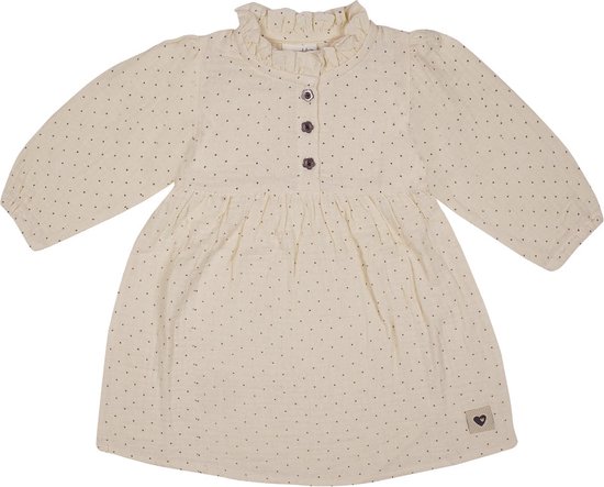 Frogs and Dogs Jurk Stippen Beige Katoen Maat 86 bol