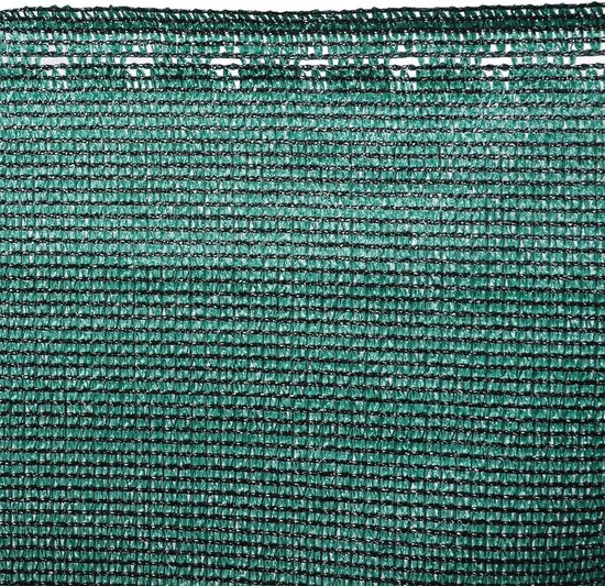 WOLTU Hekscherm, 1,5 x 25 m, 150 g/m², HDPE, tennisscherm, schaduwnet, inkijkbescherming, windscherm, stofbescherming, zonwering, weefsel, net met kabelbinders, groen