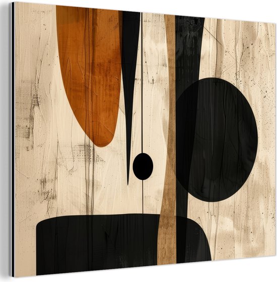 Tableau aluminium 120x90 cm - Décoration murale métal - Abstrait - Art - Formes - Moderne - Décoration murale métal salon - Décoration industrielle - Photo sur dibond - Accessoires industriels chambre