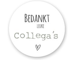 Stickers Afscheid leukste collega's - Pensioen - Bedanken Cadeau - Nieuwe Baan - Sluitstickers Pimp Studio