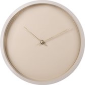 SensaHome Horloge Murale Berlin - Klok Ronde Design Minimaliste Moderne - Style Nordique - Ø30cm - Beige