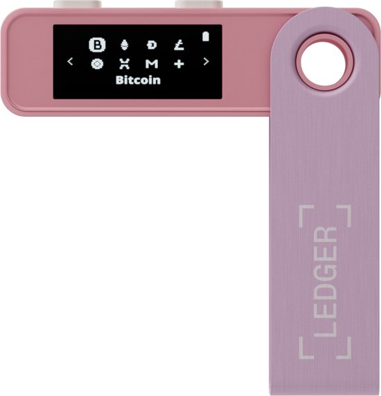 Ledger Nano S Plus - Hardware Wallet - het perfecte instapmodel voor het veilig beheren van al je crypto (Bitcoin) en NFT's - Pastel Pink