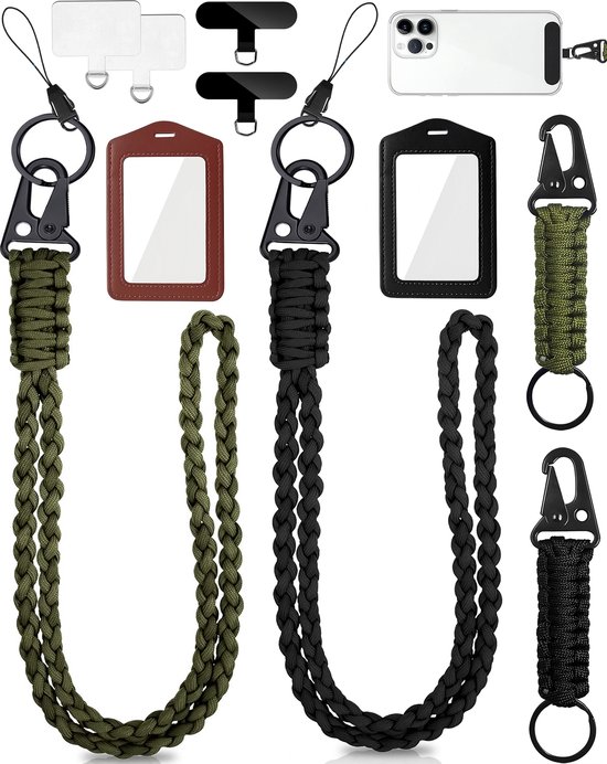 Verticale badgehouder A6 formaat met zwarte lanyard (100 stuks