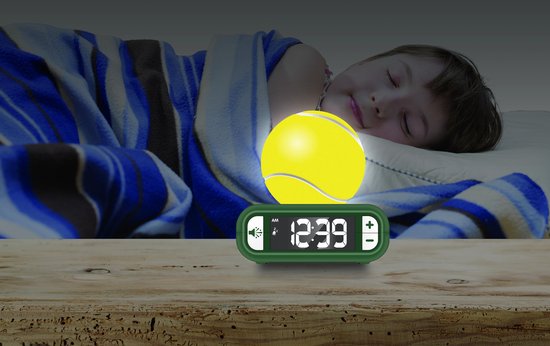 Tennis Nachtlampje Wekker met geluiden van Merkloos — afbeelding 2