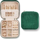 WLLHYF 2-delige lederen sleutelhanger ring houder sieraden reis tasje ring opbergdoos ophaakje platte tasje munt tasje voor workout sportschool, Zwart, 2.76 × 1.97 × 0.28 inches, Klassiek