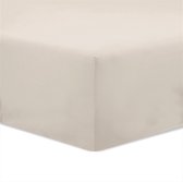 VISION Hoeslaken - 160x200 cm - Beige - 100% katoen