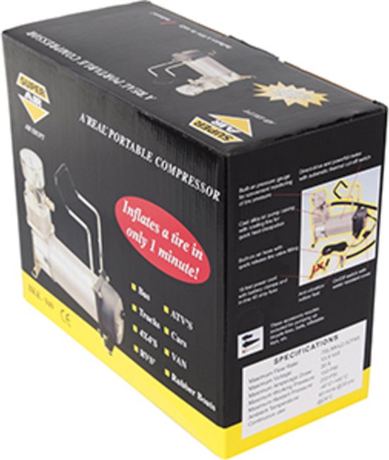 Luchtcompressor, 12V- 10.5 Bar - 70 L/Min van Carpoint — afbeelding 2