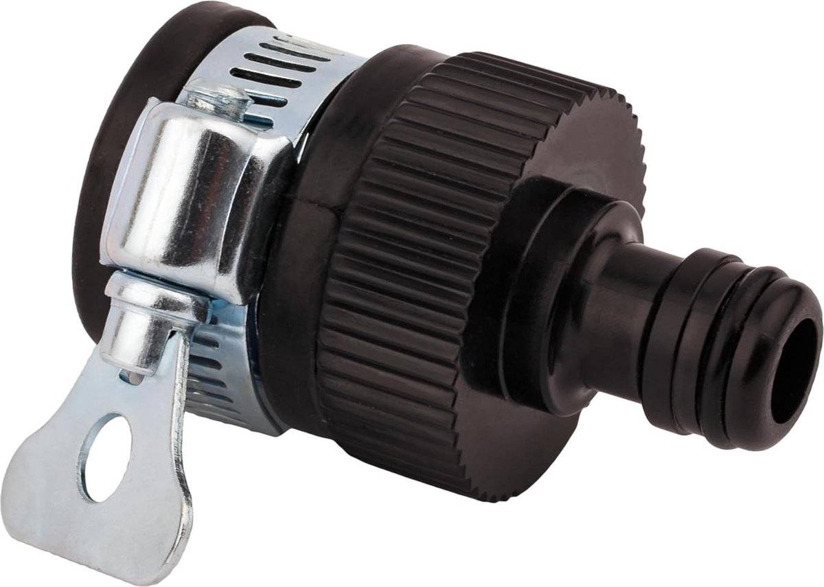 Waterdief Universele Kraanadapter Voor Buitenkraan Aansluiten Tuinslang Buitendiameter 1⁄2" - 1" - Zonder Schroefdraad Waterdief