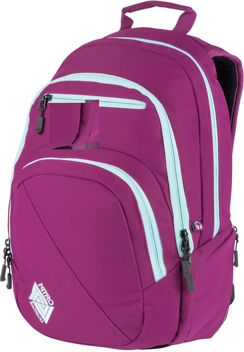 NITRO Laptop rugzak Rugzak met laptopvak Daypacker Collection Stash 29 Backpack Grateful Pink Paars