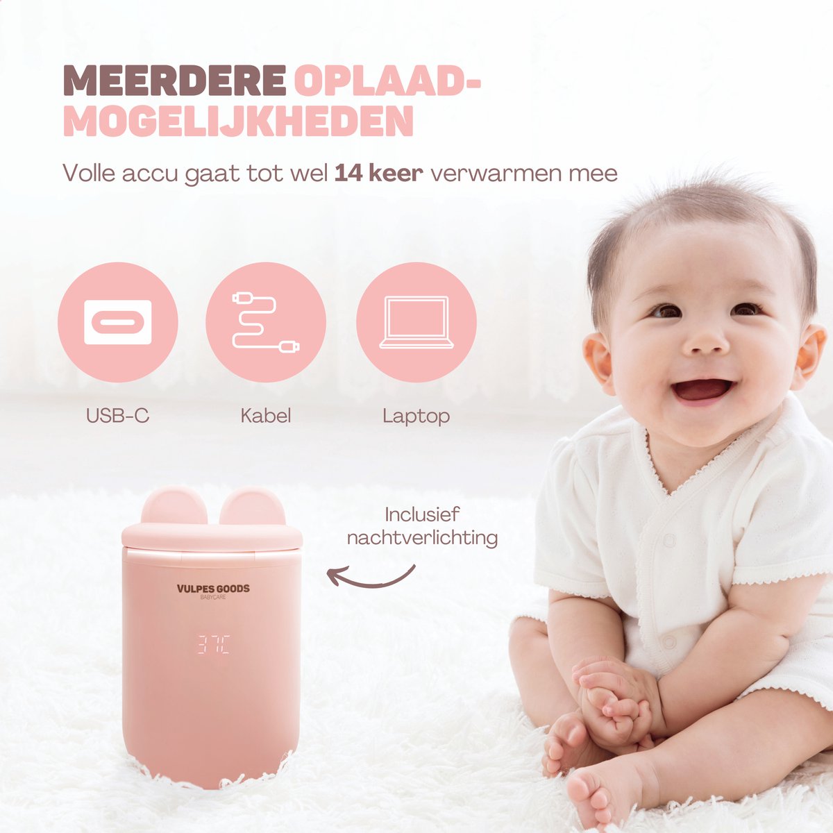 Vulpes Goods BabyCare Max, 13.200 mAh en 4 standen thumbnail 3
