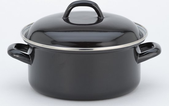 Lite-Body Soeppan 3l met deksel - Emaille - Inductie