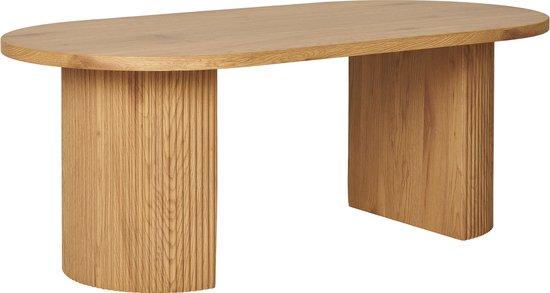 Table basse maison nordique Boavista naturel 60x120x45cm