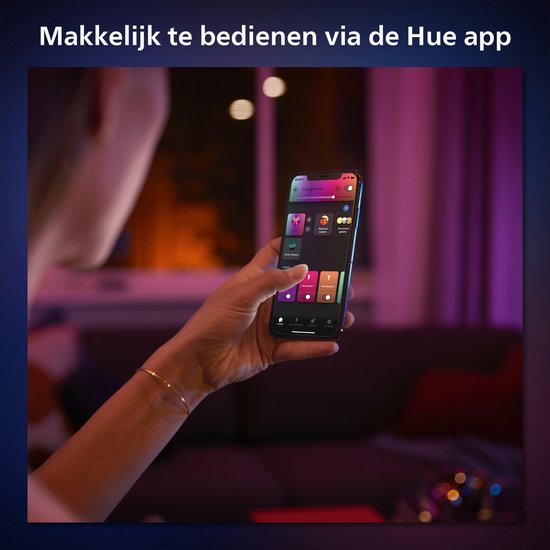 Philips Hue Go draagbare tafellamp - wit en gekleurd licht - zwart