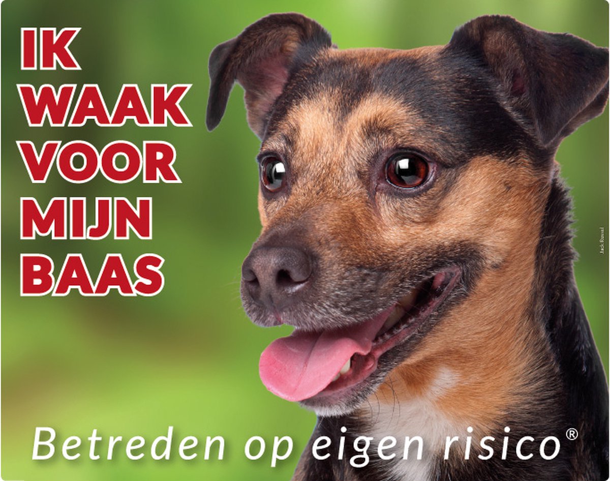 Bol.com Jack Russell Terrier Waakbord - Ik waak voor mijn Baas aanbieding