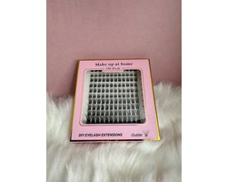Wimpers - Naturel - cluster - stukjes wimper - lash set - 144 stukjes - Extensions - Wimper box - diy lashes