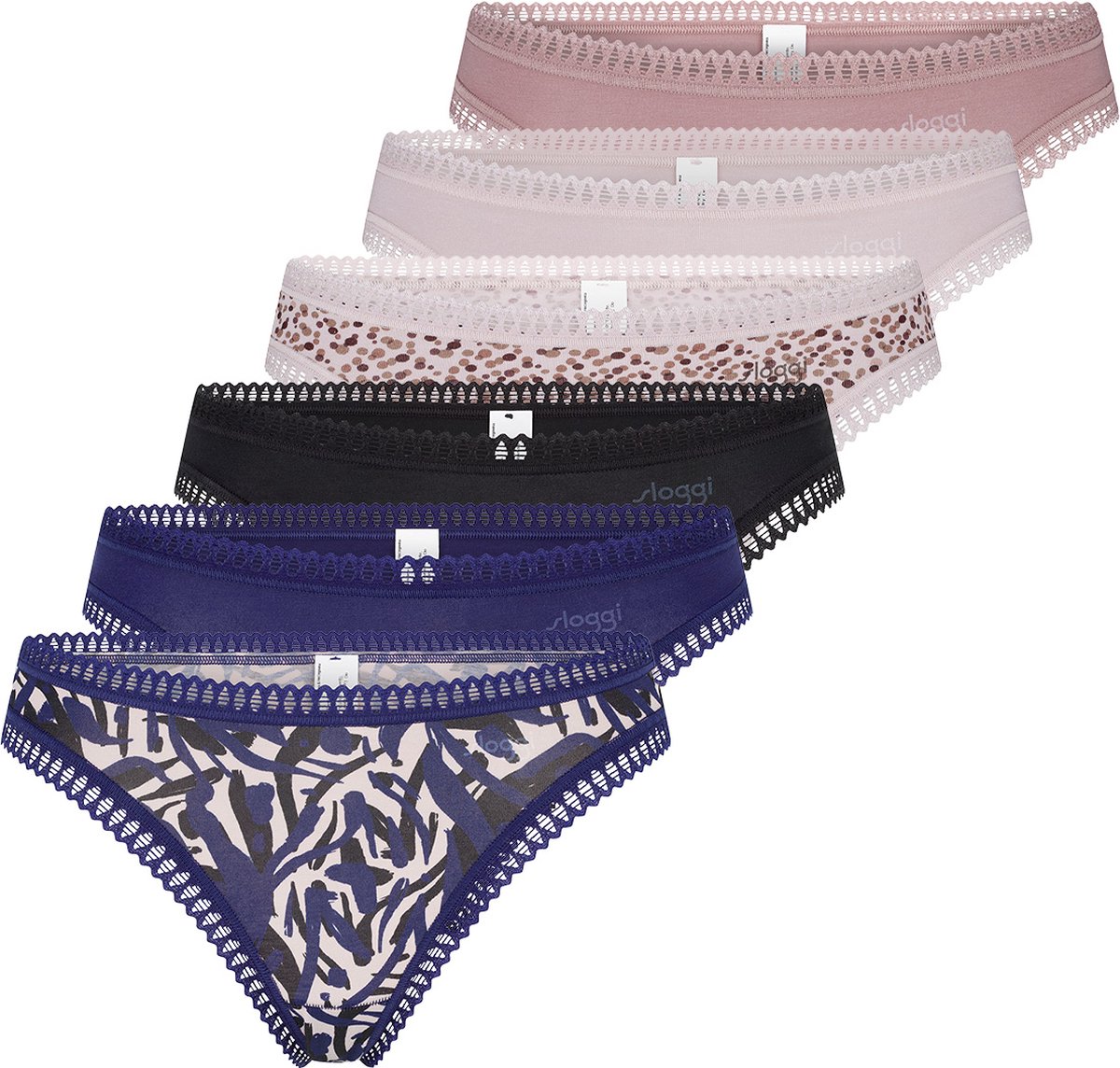 sloggi Dames string 6 pack GO Crush