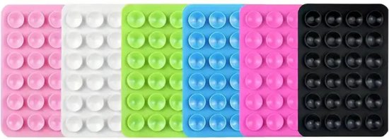 Buddy telefoonhouder 6 stuks - zes kleuren - selfie - tiktok - bundel