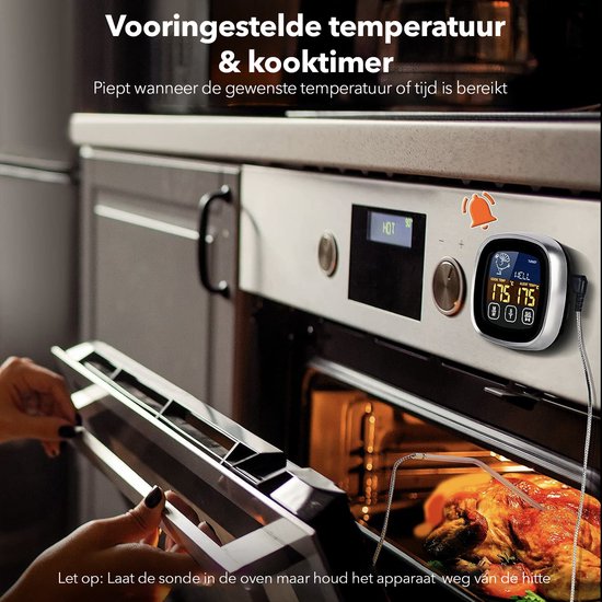 CombiSteel Vleesthermometer | Analoog | Sonde (Vast) | 0°C/ 120°C