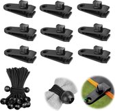 zidwzidwei Tarp Clips, Outdoor Camping Multifunctionele Tand Gesp Tent Tarp Clip Set, Heavy Duty Dekzeil Clips Lock Grip Luifel Klem voor Tenten, Tarp, Boot Cover, Zwembad Cover, Auto Cover (10 stuks