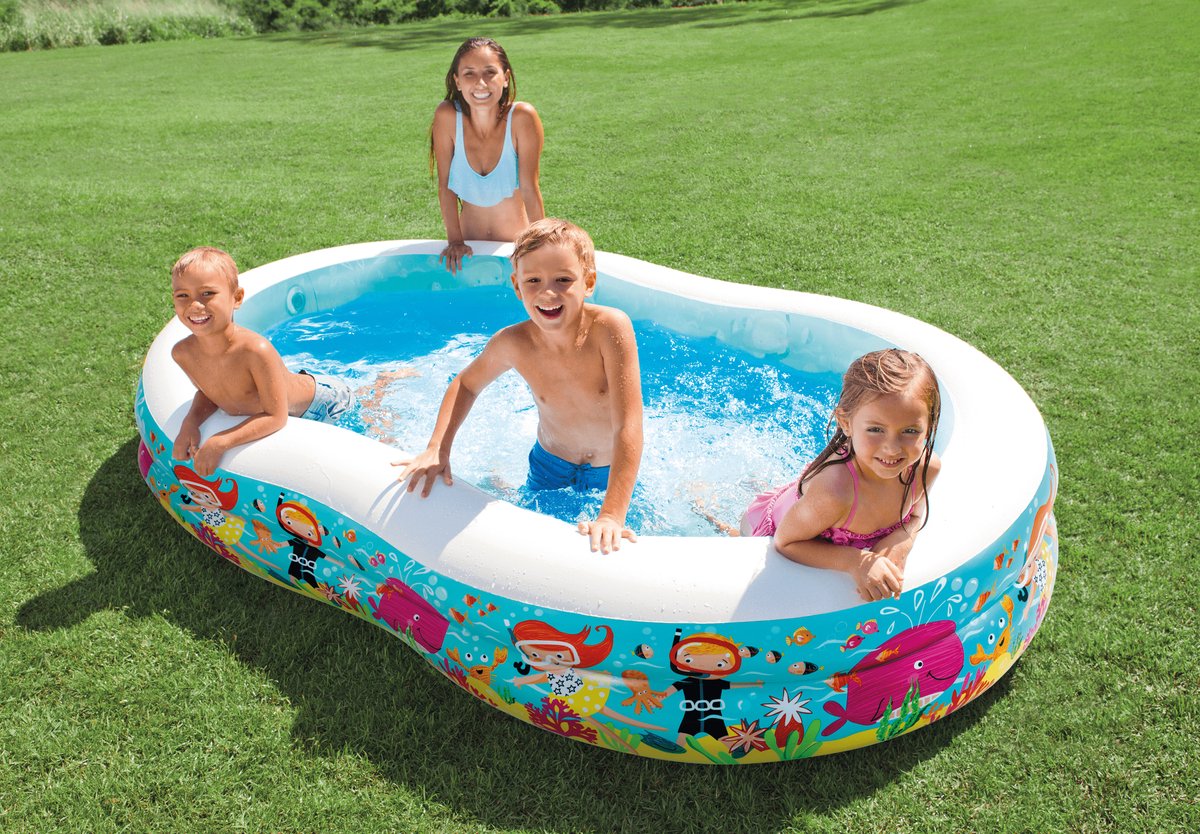 Intex Snorkel Fun Swim Opblaaszwembad - 262 x 160 x 46 cm — afbeelding 2
