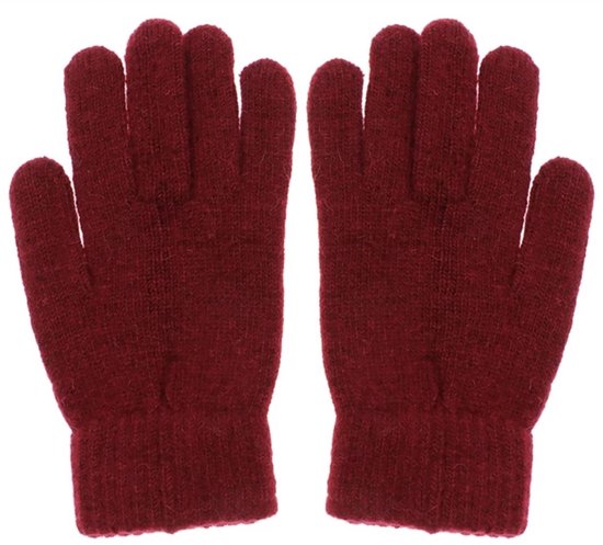 Scoby - Dames Handschoenen - Wollen Handschoenen - Winter - Winter Handschoenen - Rood - One Size