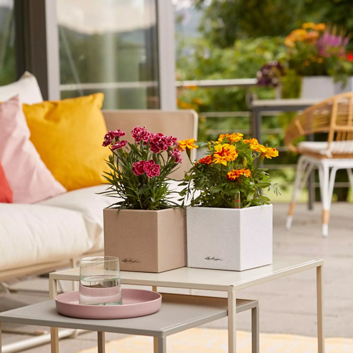 Lechuza Canto Stone 14 - Planter - with removable inner pot