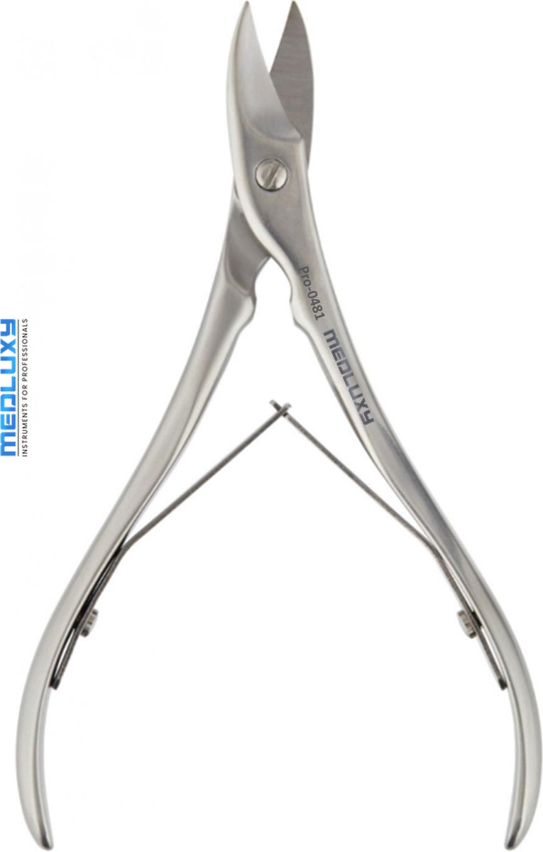 Goedkoopste MEDLUXY® Pro - Pedicure Nageltang - 11.5 cm - Licht Gebogen Snijvlak - [MP0481] (nagelknipper , nagelschaar - Solingen