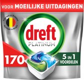 Bol.com Dreft Platinum All In One Vaatwasmiddel - Original - Voordeelverpakking 5 x 34 Vaatwastabletten aanbieding
