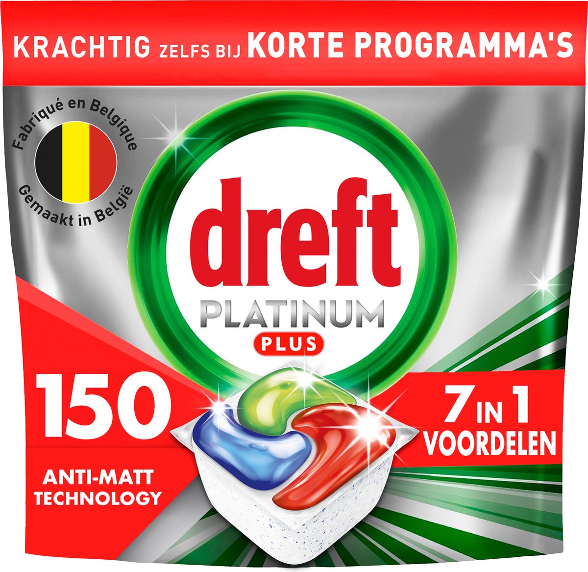 Goedkoopste Dreft Platinum Plus All In One Vaatwasmiddel - Anti-Dofheidstechnologie - 150 Vaatwastabletten