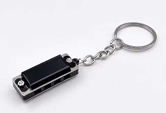 Foto: Sleutelhanger mondharmonica 4 gaten 8 tonen bespeelbaar mondharmonica keychain mini harmonica 3 4 x 1 4 x 1 4cm kado voor muzikant muziekinstrument meenemen