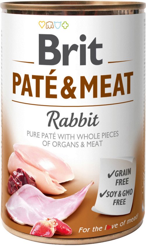 Brit Can Paté & Meat - Nourriture pour chiens - Lapin - 6 x 400 g