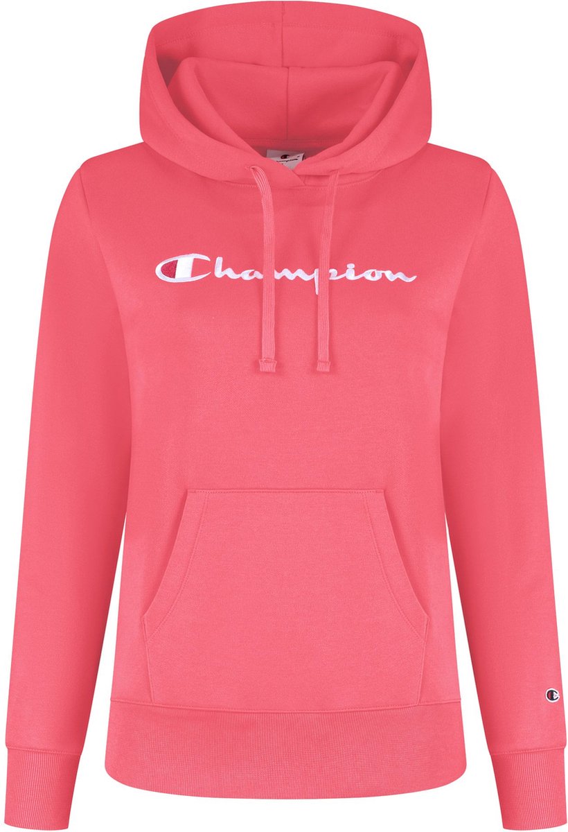 Champion Big Logo Slim Fit Hoodie Dames Koraalrood