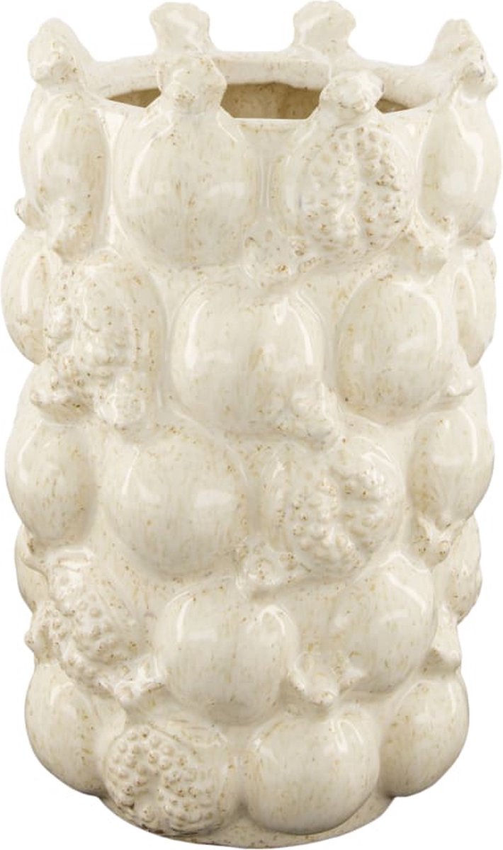 Granaatappelvaas van Keramiek Crème 23cm hoog