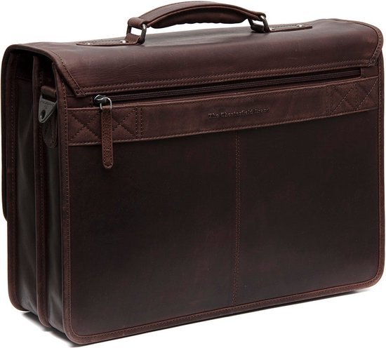 The Chesterfield Brand Sac de bureau Sac d'ordinateur portable pour ordinateur portable Glenwood Laptopbag Brown Marron foncé