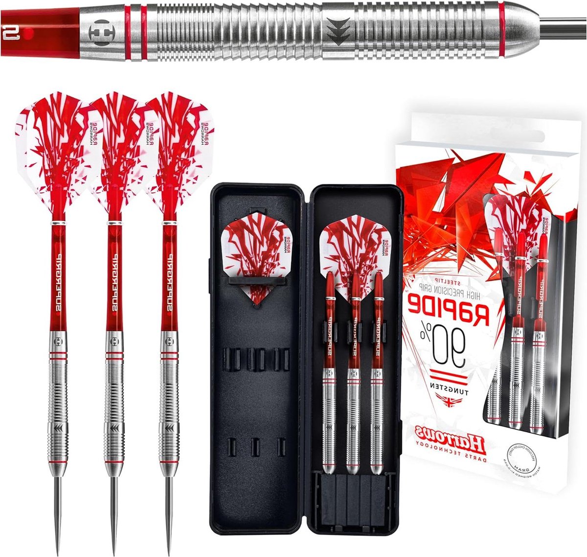 Rapide Dart Steel Darts - Unisex Adult - High Quality - Fast Delivery