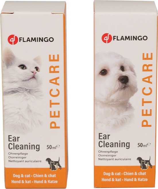 Oorreiniger flamingo voor hond