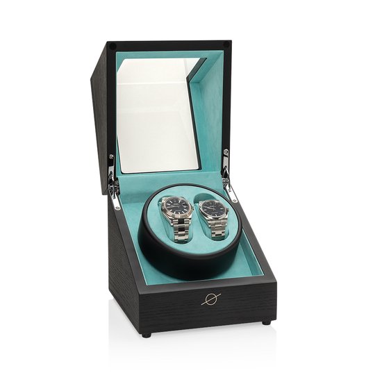 Uten Horlogewinder voor 2 horloges, horloges, automatische horloges, opbergdoos, cadeau, 5 modi, Modern