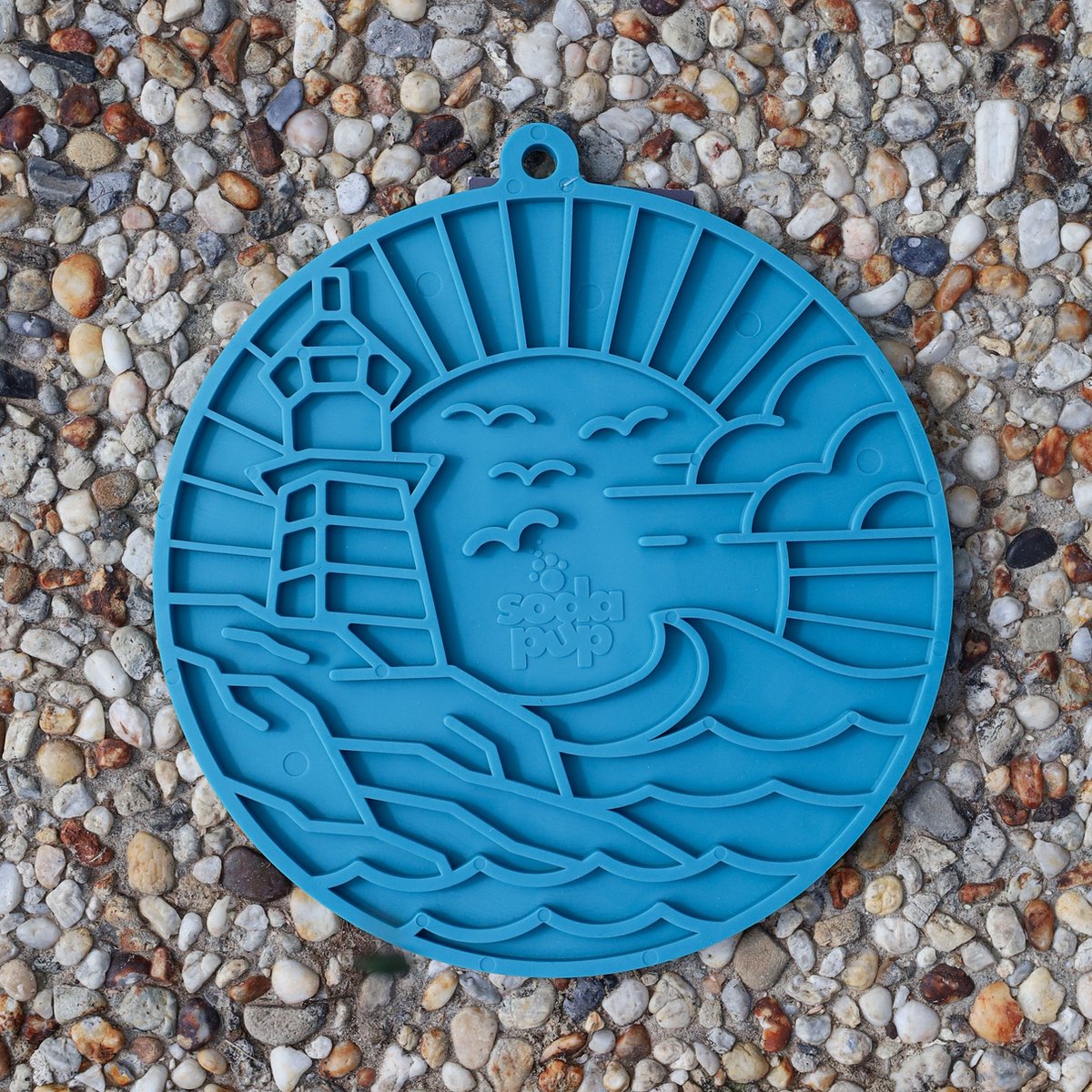 Sodapup Likmat Lighthouse - Hond Likmat met Zuignappen - Vuurtoren Design - Siliconen - Blauw