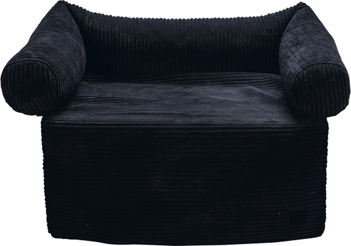 DbL Ribbed - Bankkussen - Antraciet - 70x50x13,5cm - Middel