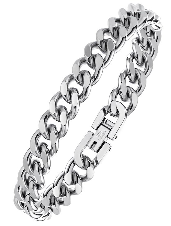 bracelet homme acier 20cm Trazio - Acier chirurgical - avec boite cadeau de Mauro Vinci