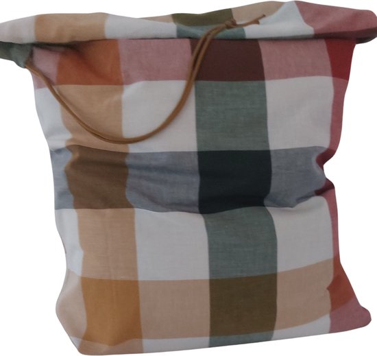 Sac à linge en coton Bluvardi - XXL- avec cordon - multi diamant