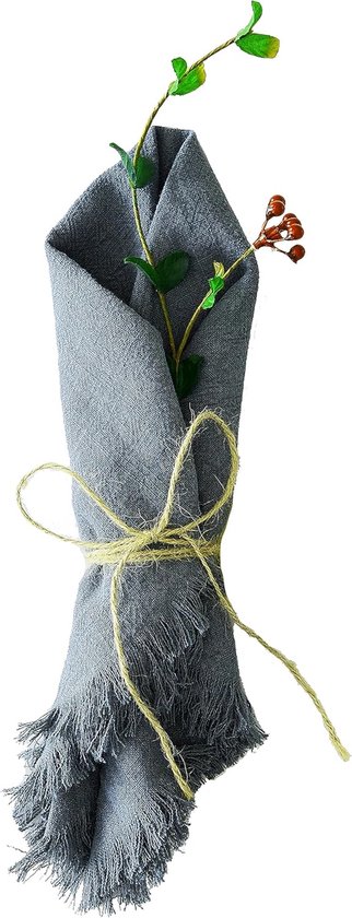 12 stuks stoffen servetten, herbruikbare stoffen servetten, 100% natuurlijk linnen, tafeldecoratie 40 x 40 cm, linnen servetten, katoenen servetten, stoffen tafelservetten voor feest, verjaardag
