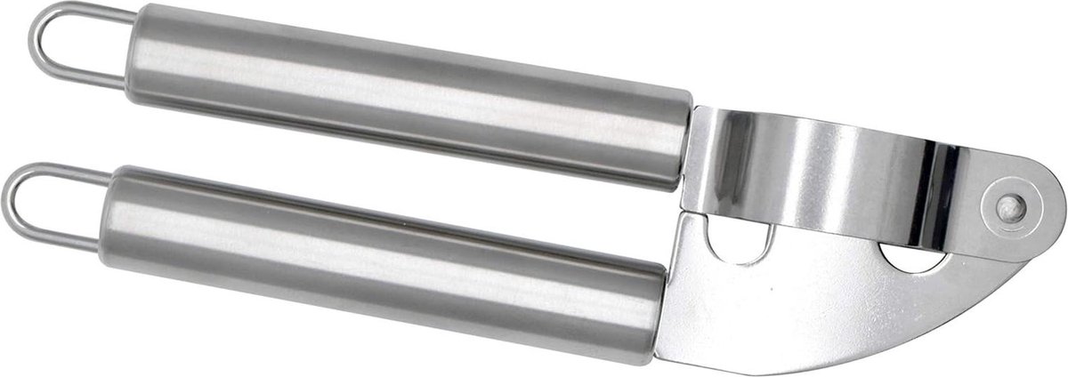 Knoflookpers roestvrij staal buisgreep- gembershredder 19 cm lang 1 stuk 19 x 55 x 3 cm