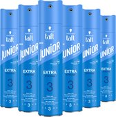 Taft Junior Hairspray Extra Strong - 6 x 250 ml - Voordeelverpakking