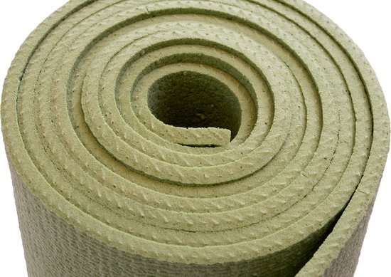 Yogamat studio olijfgroen extra lang en breed - Lotus | 4,5 mm | fitnessmat | sportmat | pilates mat — afbeelding 4