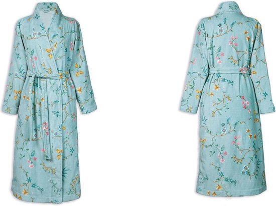 Pip Studio Les Fleurs Badjas - Blauw - XXL