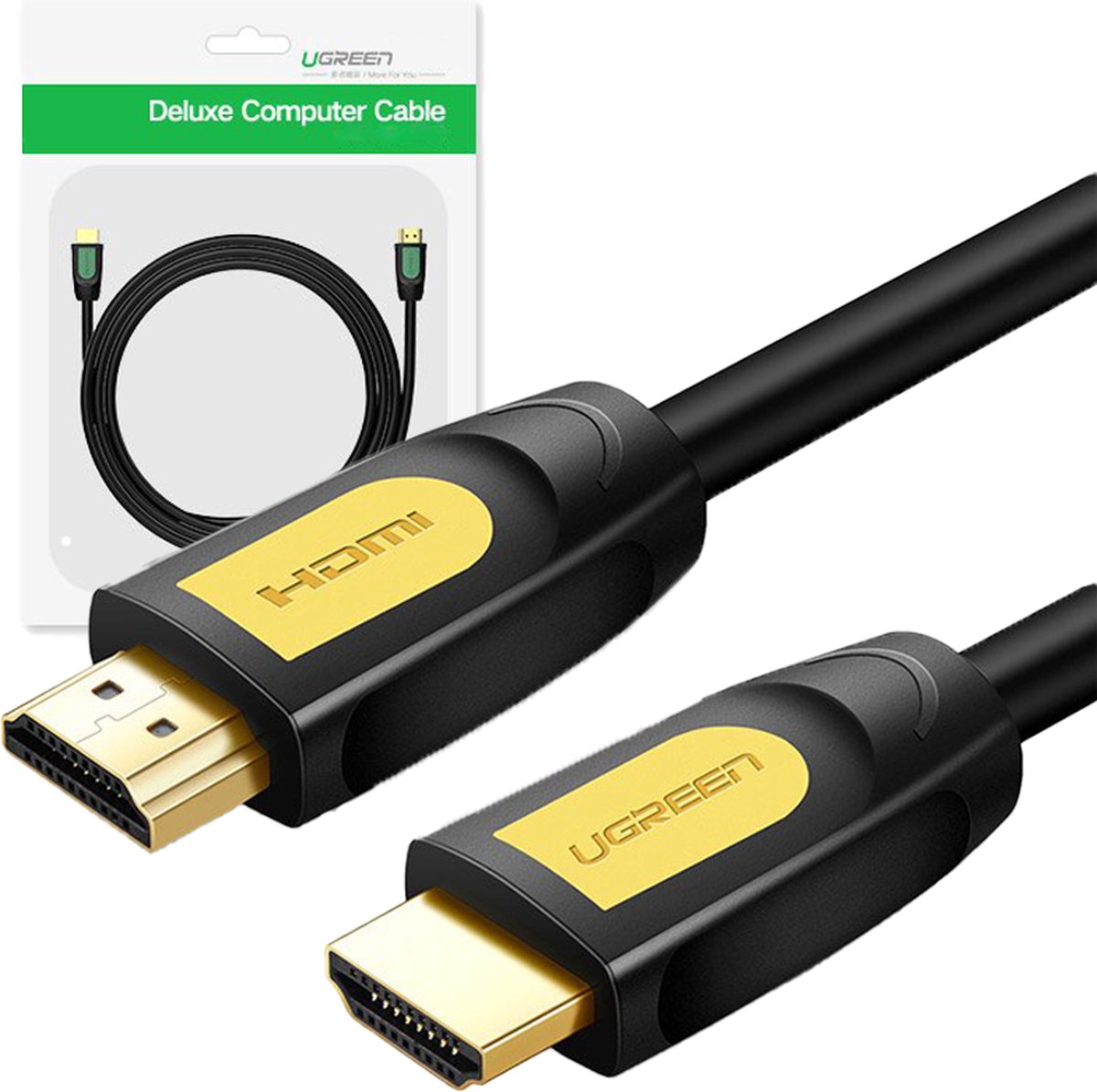 Ugreen - kabel - HDMI 2.0 - 19 - pin - 4K - 60Hz - 30AWG - 2m - zwart - (10129)